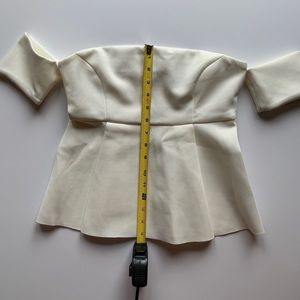 Off-shoulder Peplum top